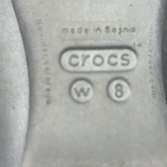 CROCS Black Ballet Flat with Medalian Size 8 CR5482 - Picture 6 of 10